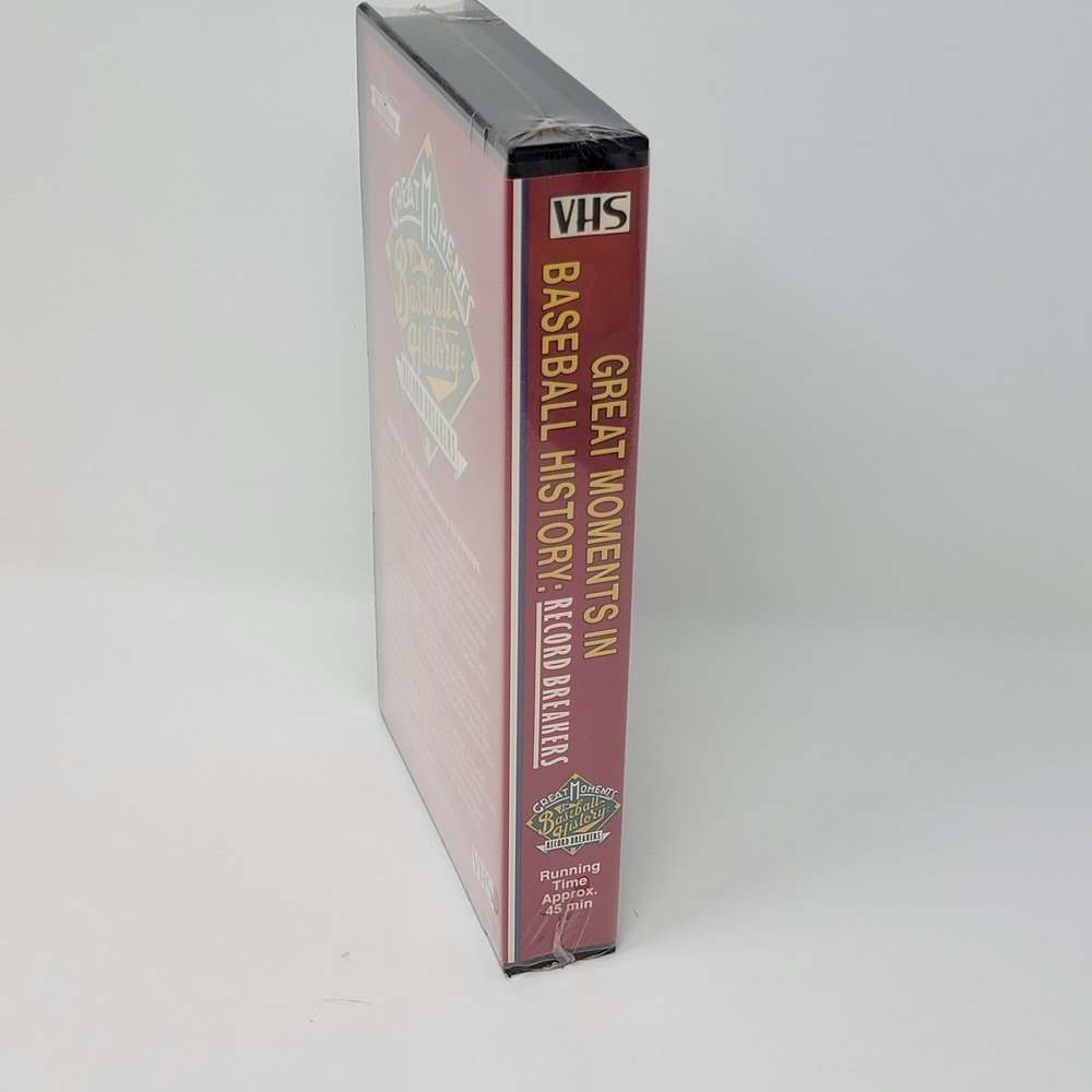 Sealed Winston Sports ~ Great Moments In Baseball History ~ Record Breakers VHS - Picture 8 of 11